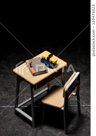 Miniature desk and chair Miniature desk and chair 120478028