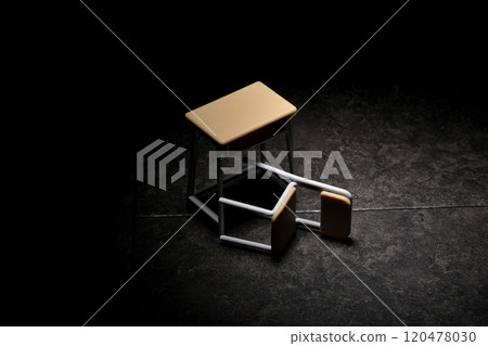 Miniature desk and chair Miniature desk and chair 120478030