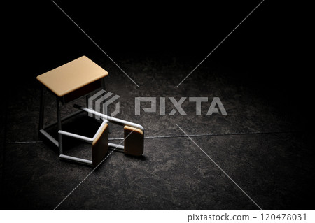 Miniature desk and chair Miniature desk and chair 120478031