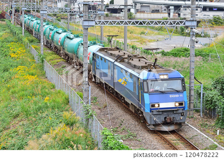 Tokaido Main Line Freight Branch Line Higashi Takasima-Sakuragicho JR Freight EH200-11 (Takasaki) 120478222