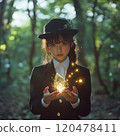 Wizard casting spells 120478411