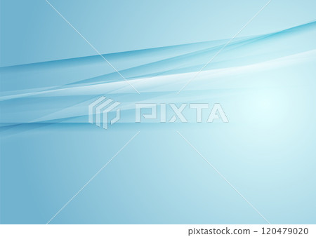 Abstract shiny blue white stripes minimal tech background 120479020