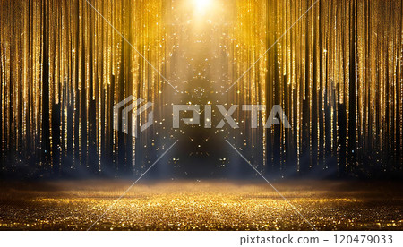 Stage Curtain Gold Curtain 120479033