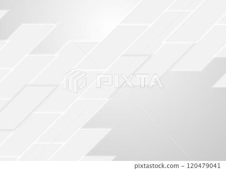 Grey white minimal tiles tech geometric background Grey white minimal tiles tech geometric background 120479041