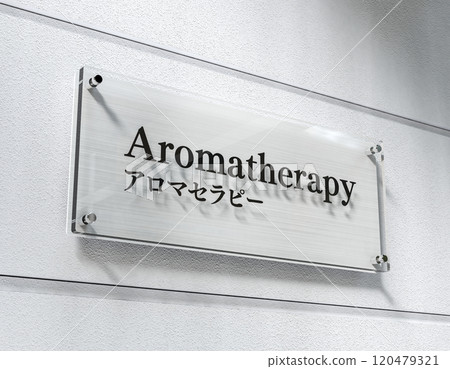 Aromatherapy acrylic plate sign Aromatherapy acrylic plate sign 120479321