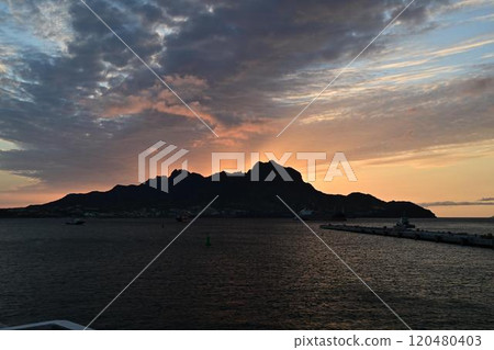 Landscape of Mindelo, Cape Verde 120480403