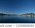 Yachts lined up in the yacht harbor 120480644