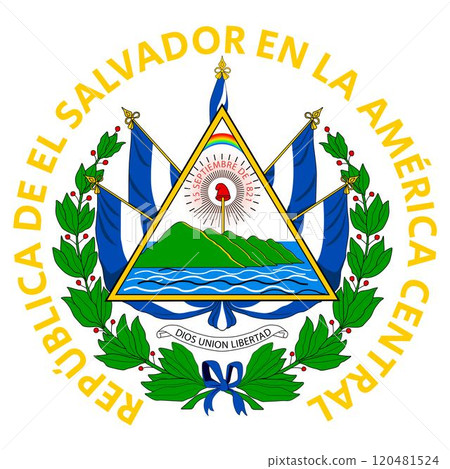 ElSalvador element flag national material design 120481524