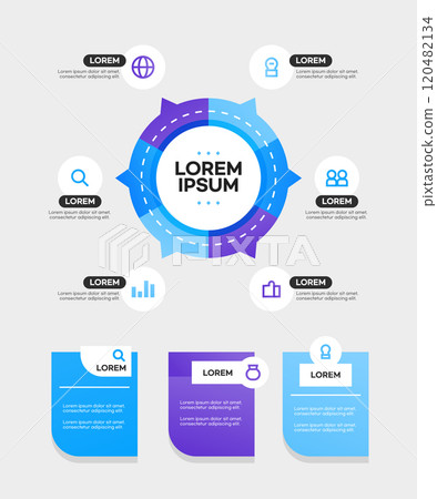 Various business web element infographics 120482134