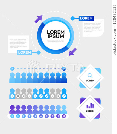 Various business web element infographics Various business web element infographics 120482135