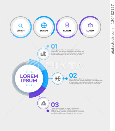 Various business web element infographics Various business web element infographics 120482137