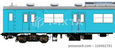 像素藝術風格阪線/和田岬線103系列車(JR西日本:門套窗關閉規格) 像素藝術風格阪線/和田岬線103系列車(JR西日本:門套窗關閉規格) 120482781