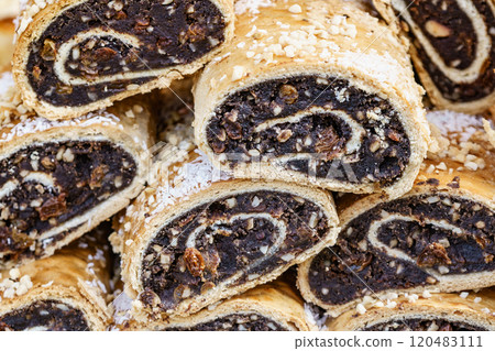 Many poppy seed rolls Many poppy seed rolls 120483111