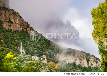 Montserrat mountain range, Spain. Montserrat mountain range, Spain. 120483127