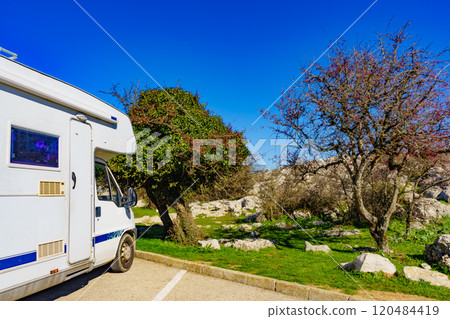 Caravan in Torcal de Antequera, Spain Caravan in Torcal de Antequera, Spain 120484419