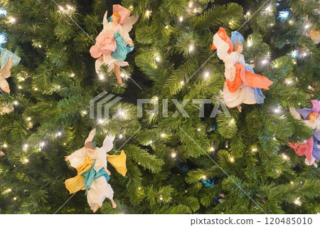 christmas tree and angel 120485010