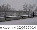 Veranda and snow 120485014