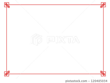 中國風相框、背景素材 120485034