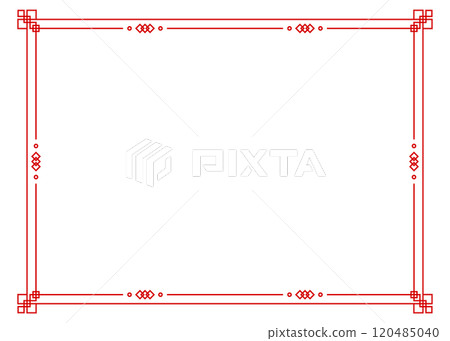 Chinese style frame, background material 120485040