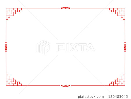 Chinese style frame, background material 120485043