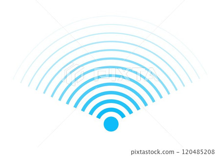 Sonar sound waves icons wireless wifi, radial line media, Radio, radar station signal. Scan, rings circle ripples 120485208
