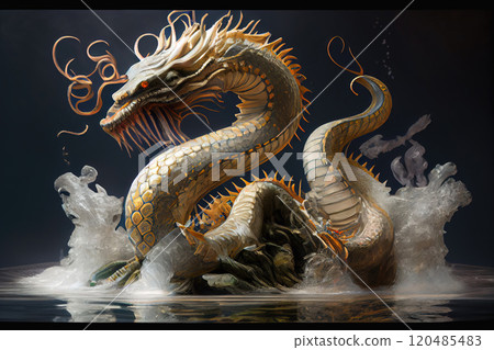 Chinese Dragon - Symbol of the Year 2024 - Generative AI 120485483