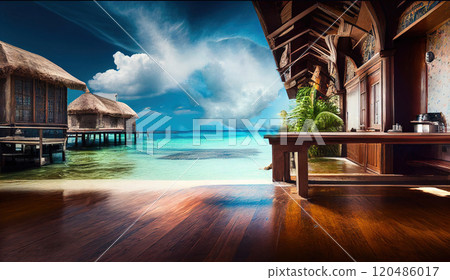 Paradise holidays on the islands - Generative AI 120486017