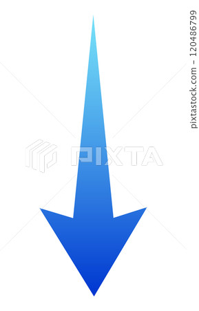 Down Arrow Gradient Blue Down Arrow Gradient Blue 120486799