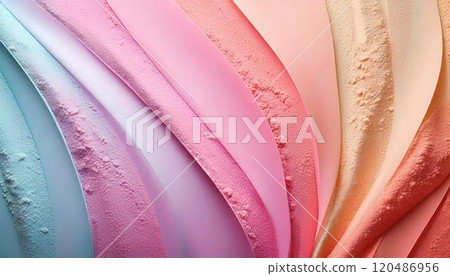 Elegant pastel colors: iridescent powder background, beauty concept. 120486956