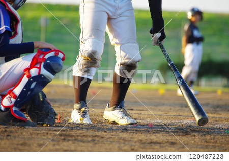 Boy baseball batter 120487228