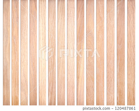 Vertical wooden slats texture for interior decoration, Texture wallpaper background, backdrop Texture for Architectural 3D rendering. Vertical wooden slats texture for interior decoration, Texture wallpaper background, backdrop Texture for Architectural 3D rendering. 120487861