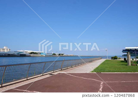 從三笠公園看到的橫須賀海 120487868