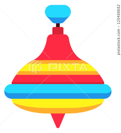 Whirligig color icon. Baby toy cartoon symbol 120488682