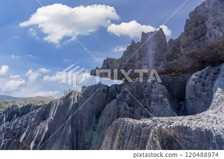Majestic Tsingy de Bemaraha Cliffs, Madagascar. 120488974