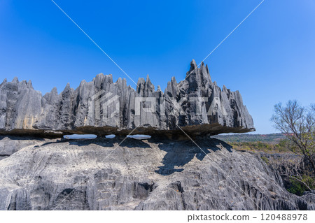 Majestic Tsingy de Bemaraha Cliffs, Madagascar. 120488978