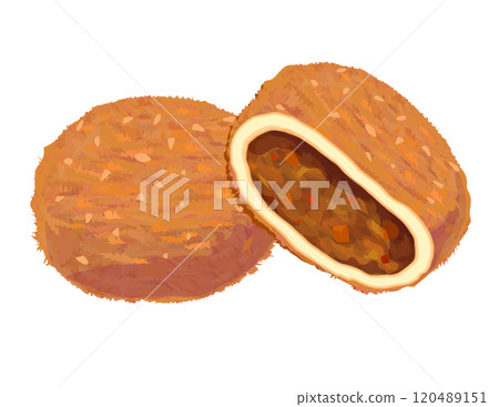 咖哩麵包圖 120489151