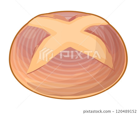 Illustration of bread de campagne Illustration of bread de campagne 120489152