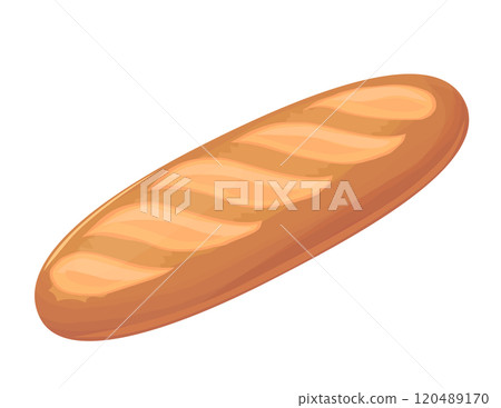 法式麵包的插圖 120489170