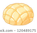 Illustration of melon bread 120489175