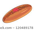 Illustration of fried noodles 120489178