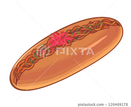 炒麵的插圖 120489178