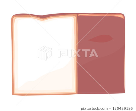 Illustration of a square loaf of bread Illustration of a square loaf of bread 120489186
