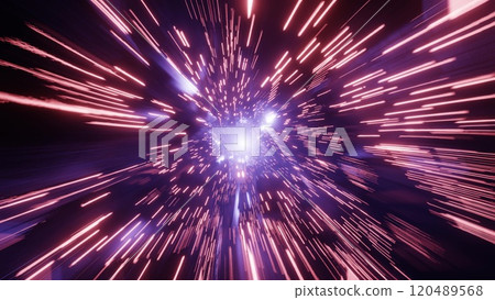 4K Loop Animation Tunnel Run Infinite Tunnel Loop Motion 120489568
