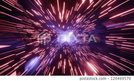 4K Loop Animation Tunnel Run Infinite Tunnel Loop Motion 120489570