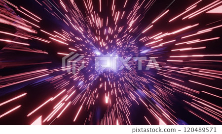 4K Loop Animation Tunnel Run Infinite Tunnel Loop Motion 120489571