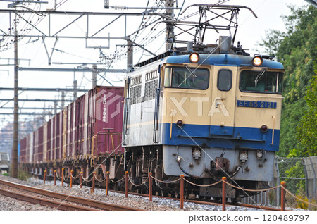 Takasaki Line, Honjo-Okabe, JR Freight, EF65-2121 (Shin-Tsurumi) 120489797