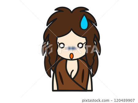 史前女人帶著震驚的表情 史前女人帶著震驚的表情 120489907