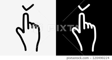 手繪手，手勢圖示集 120490224
