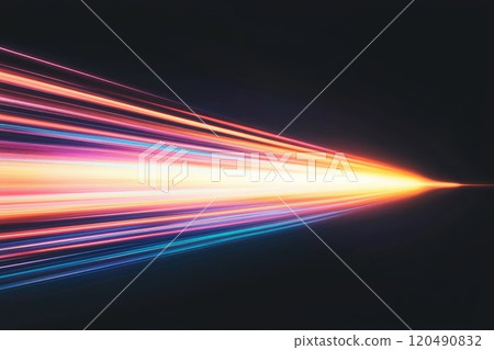 Vibrant Neon Rectangle with Smooth Rainbow Hues Vibrant Neon Rectangle with Smooth Rainbow Hues 120490832
