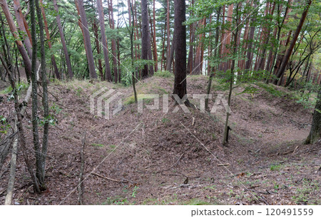Hanihara Castle: Moat-bottom passage and ridged moat 120491559